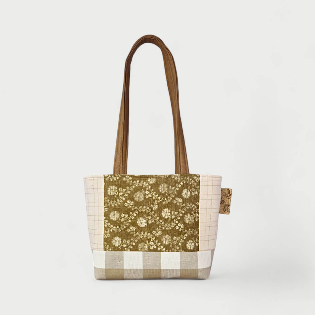 White & Gray Tote Bag - Julie Ann Collections