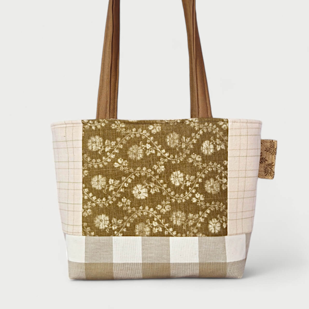White & Gray Tote Bag - Julie Ann Collections