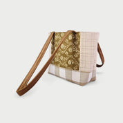 White & Gray Tote Bag - Julie Ann Collections