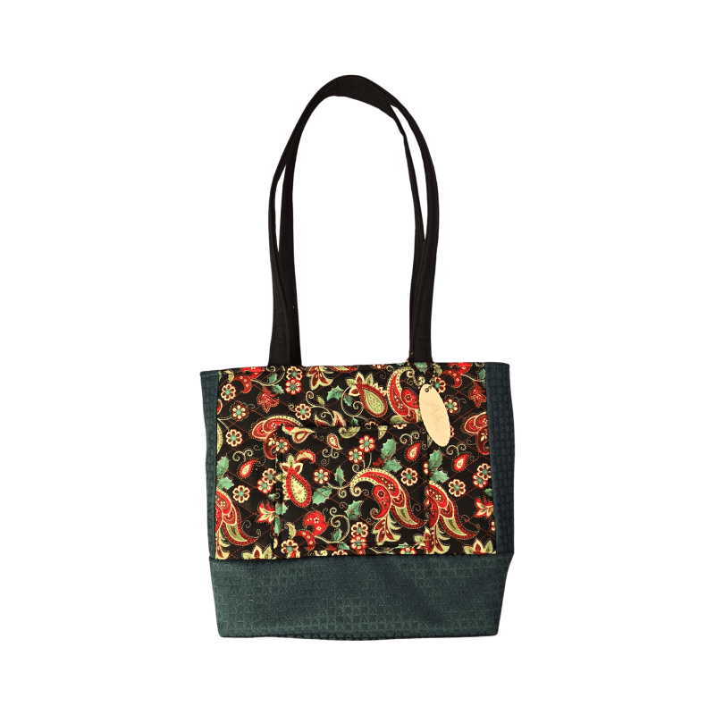 Red & Green Tote Bag - Julie Ann Collections
