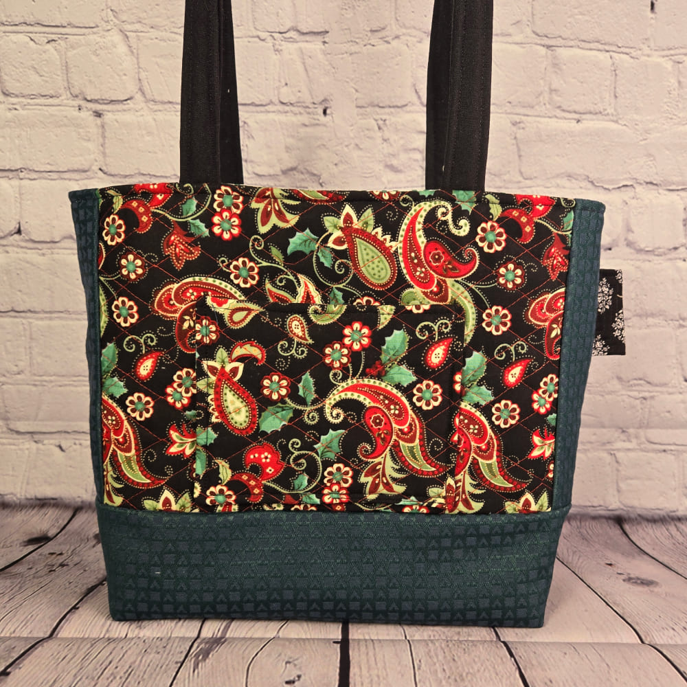 Red & Green Tote Bag - Julie Ann Collections
