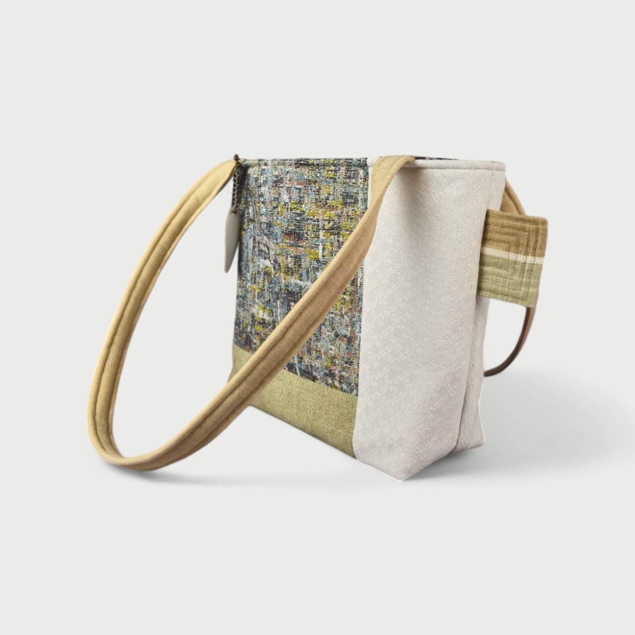 Light Green & White Tote Bag - Julie Ann Collections