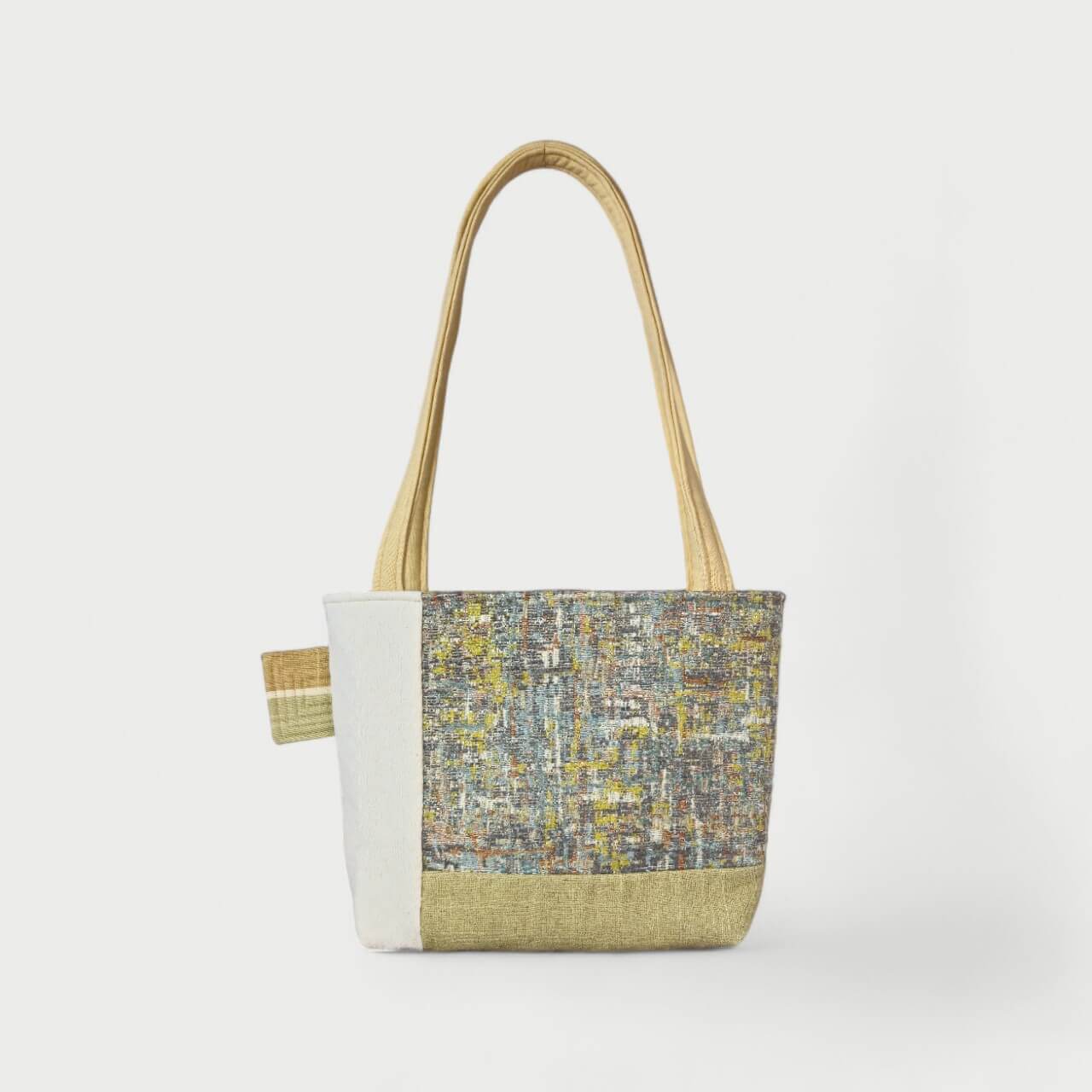 Light Green & White Tote Bag - Julie Ann Collections