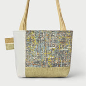 Light Green & White Tote Bag - Julie Ann Collections