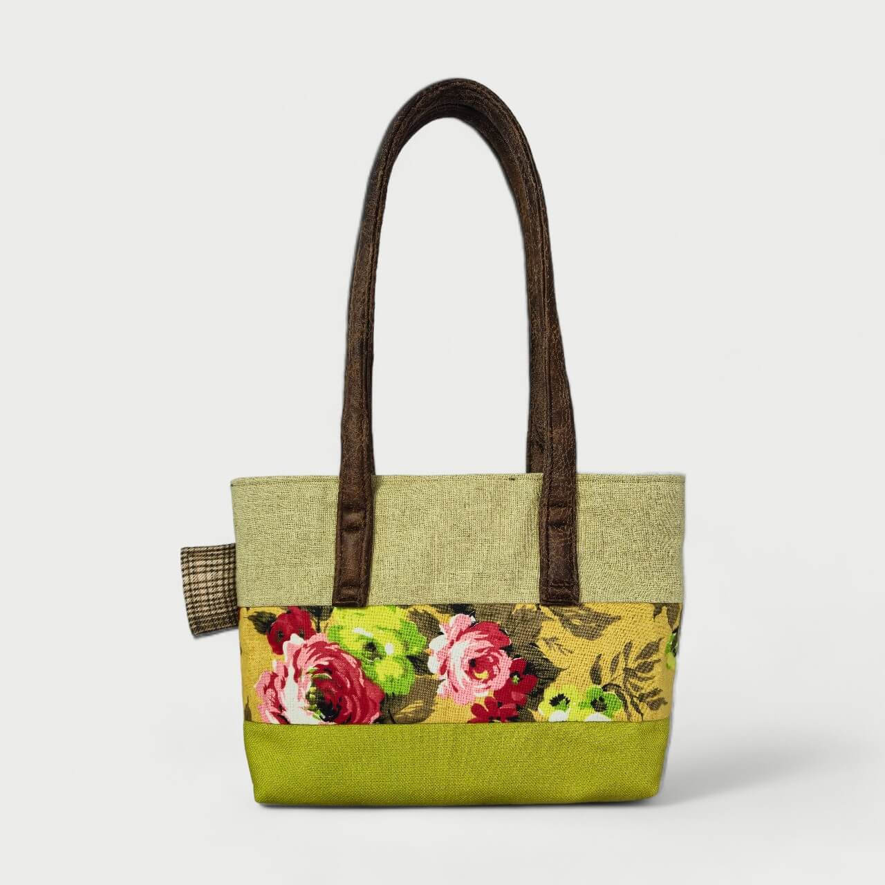 Green & Yellow Tote Bag - Julie Ann Collections