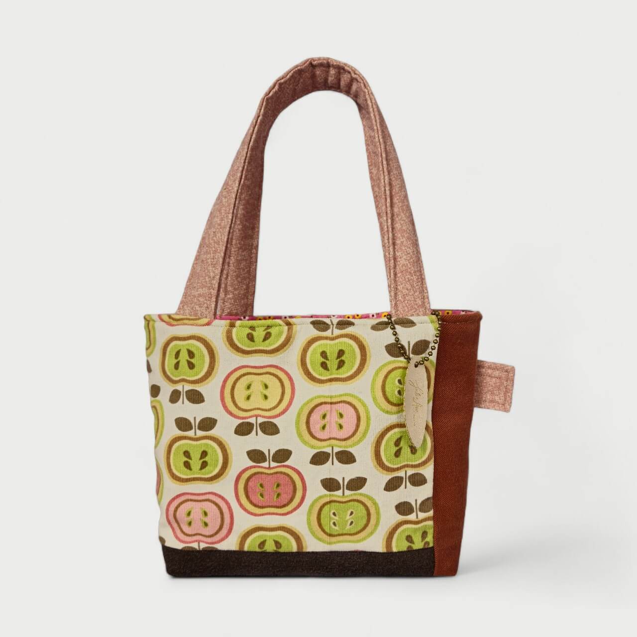 【AAKE】COTTON BIG TOTE BAG (pink / brown) Pink & Brown Tote Bag – Julie Ann Collections LLC
