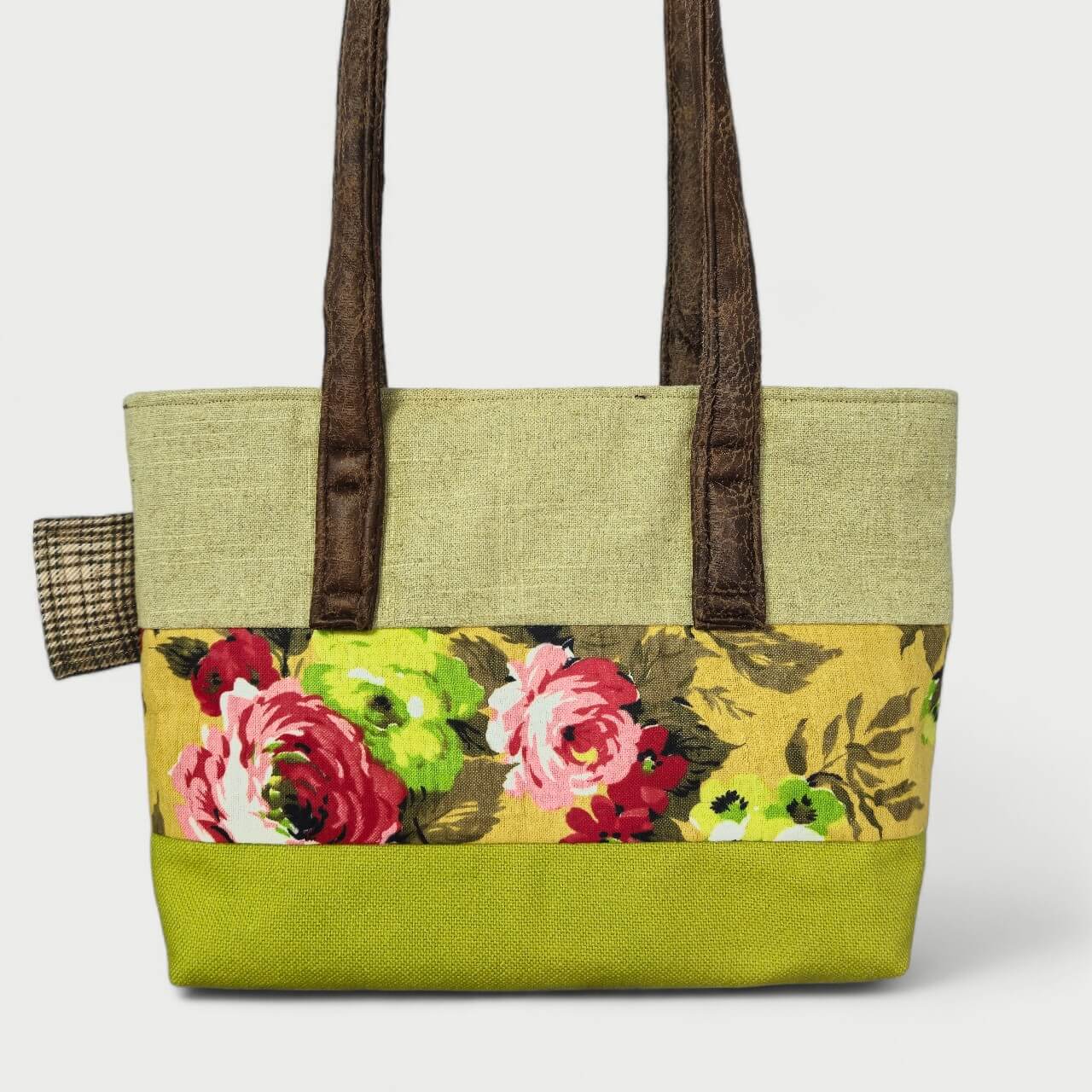 Green & Yellow Tote Bag - Julie Ann Collections