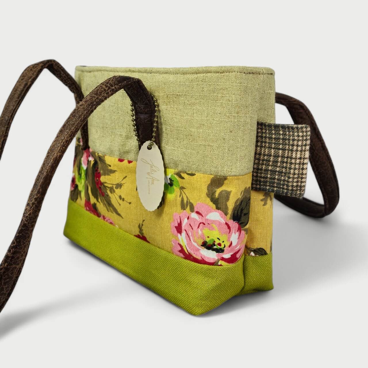 Green & Yellow Tote Bag - Julie Ann Collections