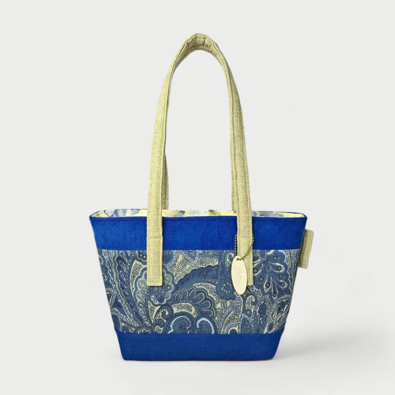 Medium Handsewn Blue Tote Bag - Julie Ann Collections