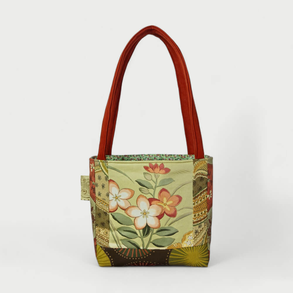 Green & Brown Tote Bag - Julie Ann Collections