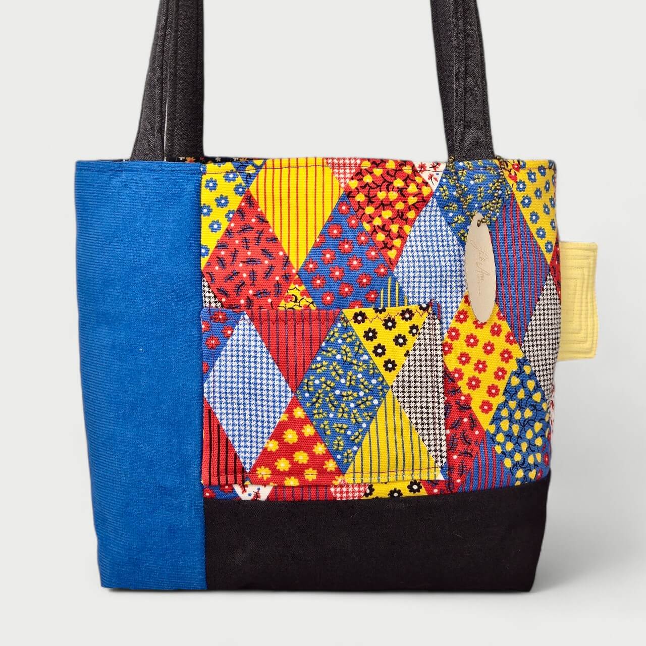 Blue Retro Tote Bag - Julie Ann Collections