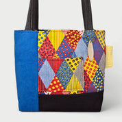 Blue Retro Tote Bag - Julie Ann Collections