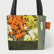 Green & Orange Tote Bag - Julie Ann Collections