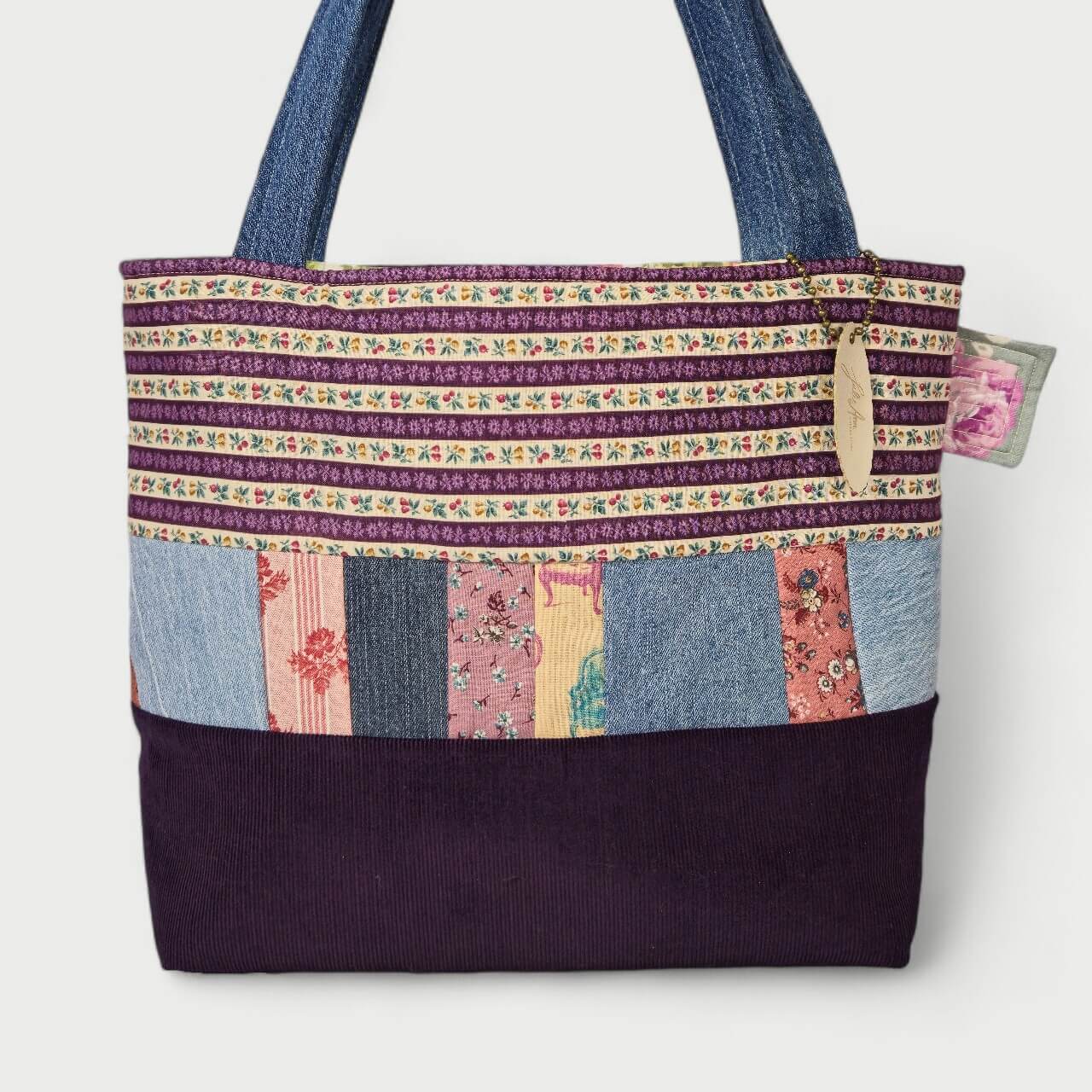 Purple Retro Tote Bag - Julie Ann Collections