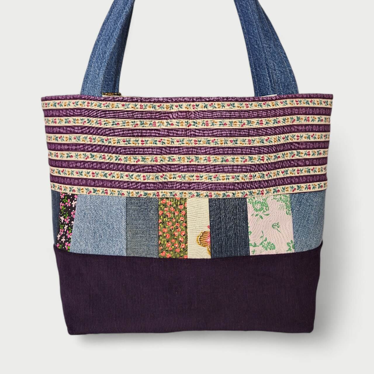 Purple Retro Tote Bag - Julie Ann Collections
