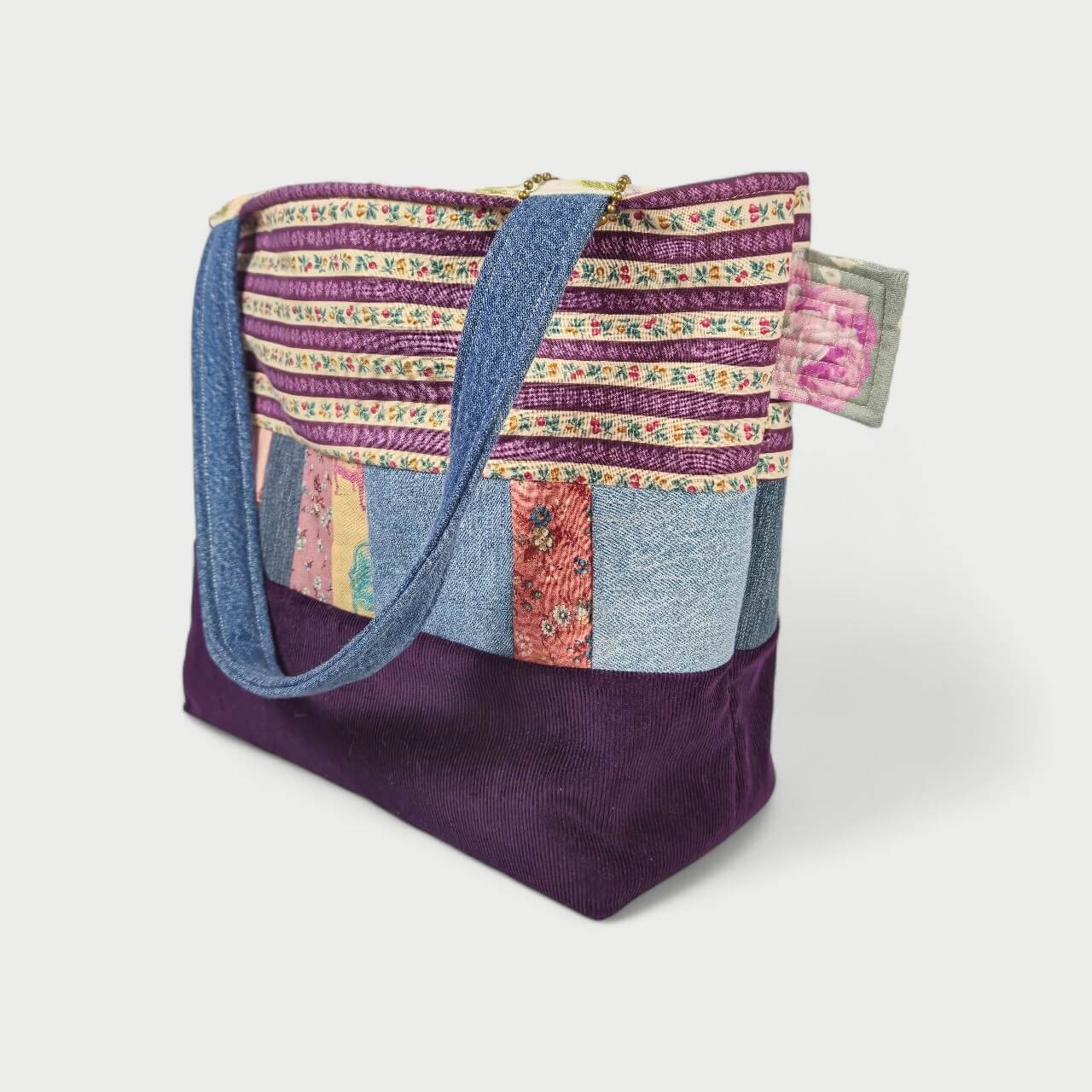 Purple Retro Tote Bag - Julie Ann Collections