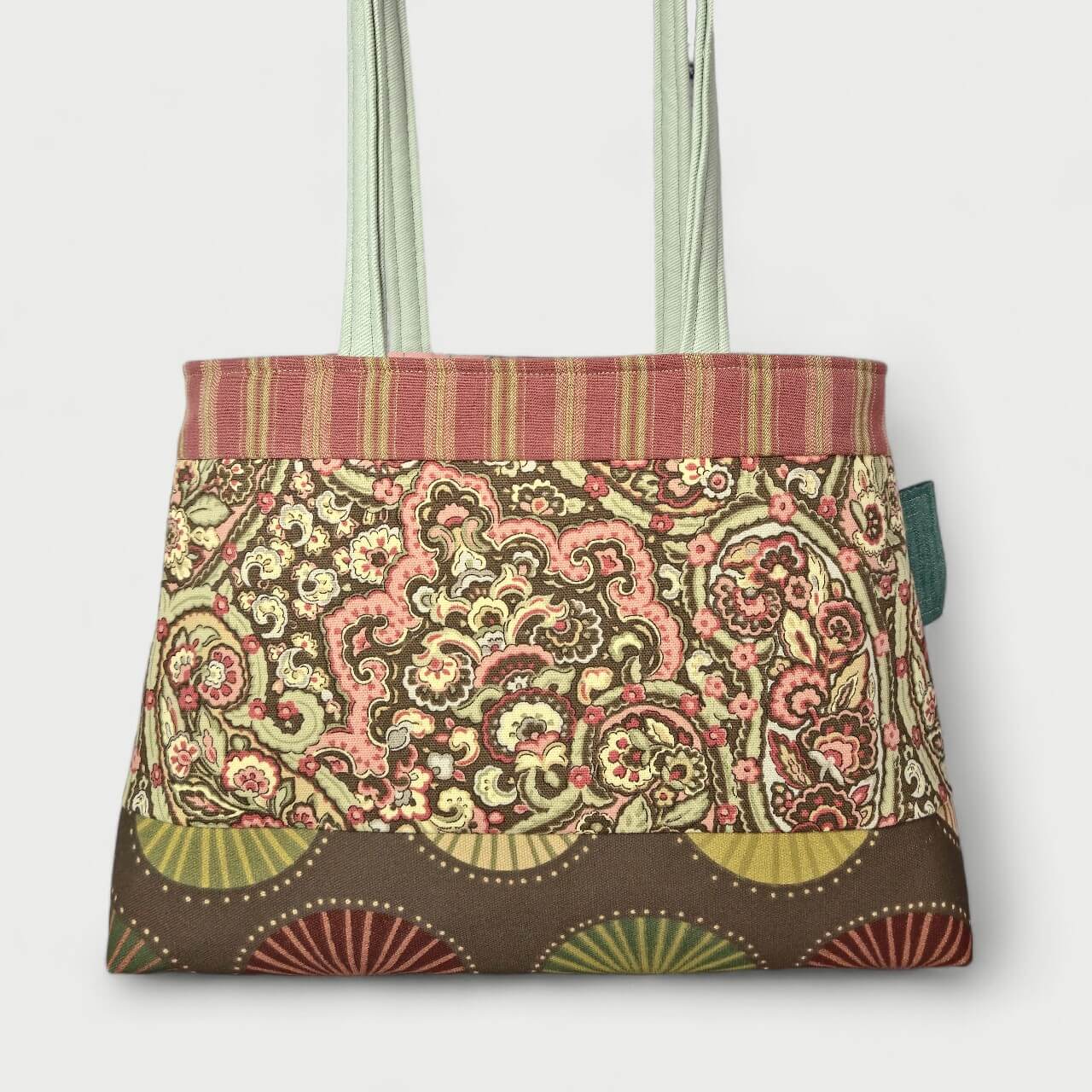Pink & Brown Tote Bag - Julie Ann Collections
