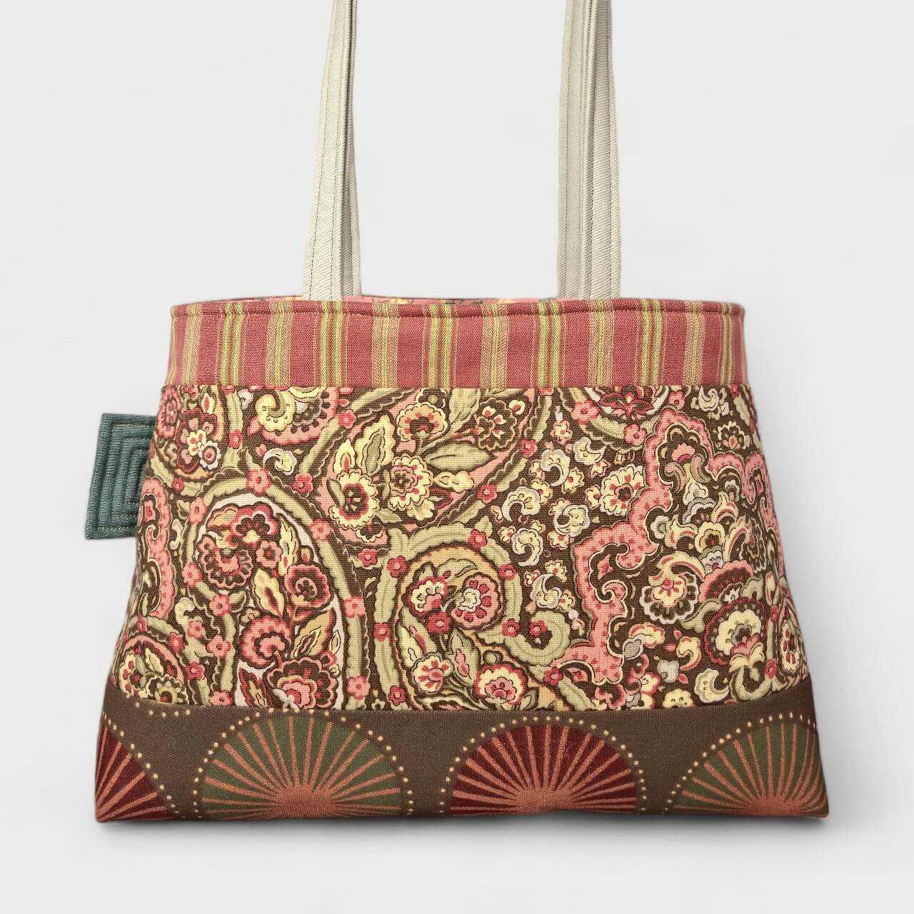 Pink & Brown Tote Bag - Julie Ann Collections