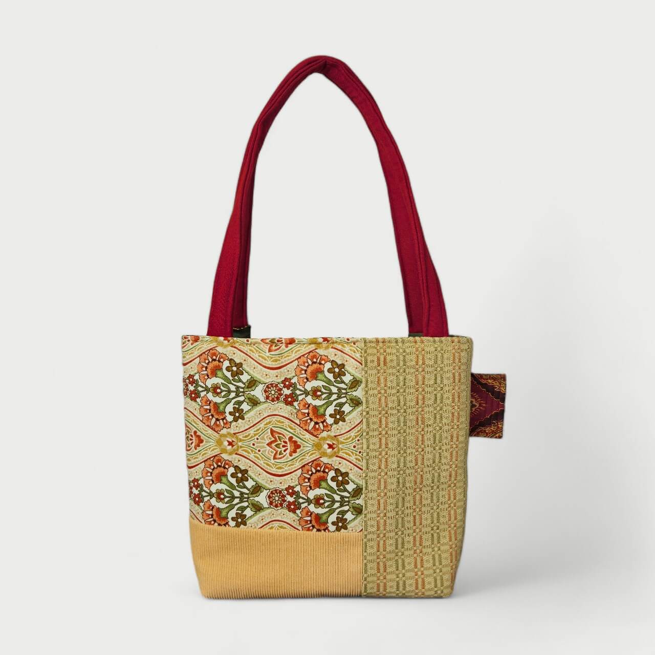 Peach & Green Tote Bag - Julie Ann Collections