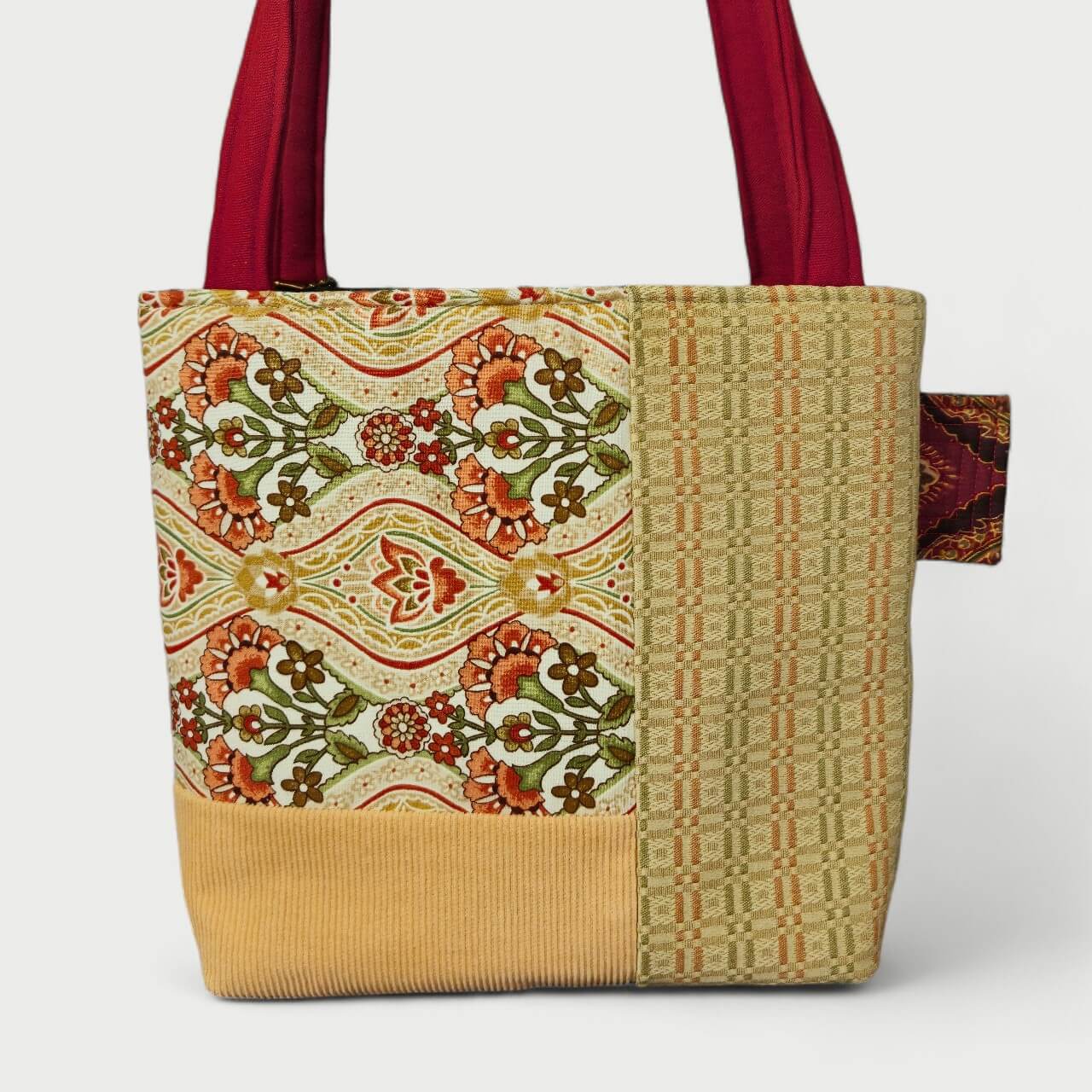 Peach & Green Tote Bag - Julie Ann Collections