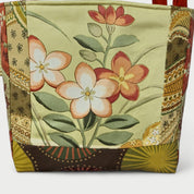 Green & Brown Tote Bag - Julie Ann Collections