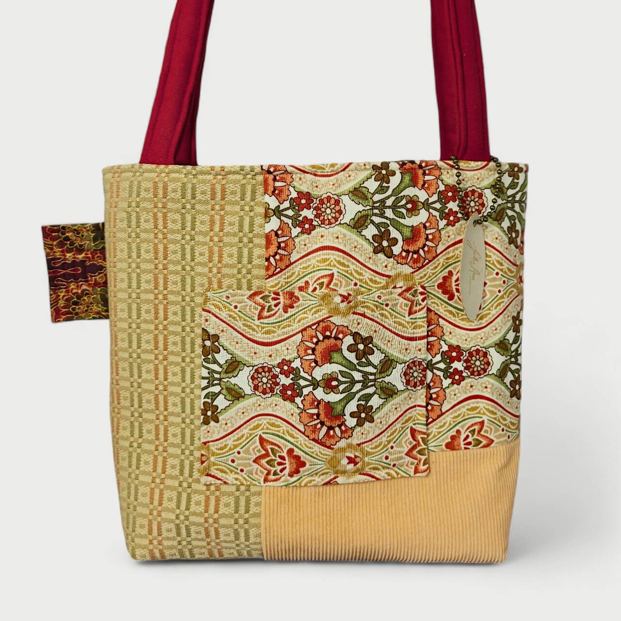 Peach & Green Tote Bag - Julie Ann Collections