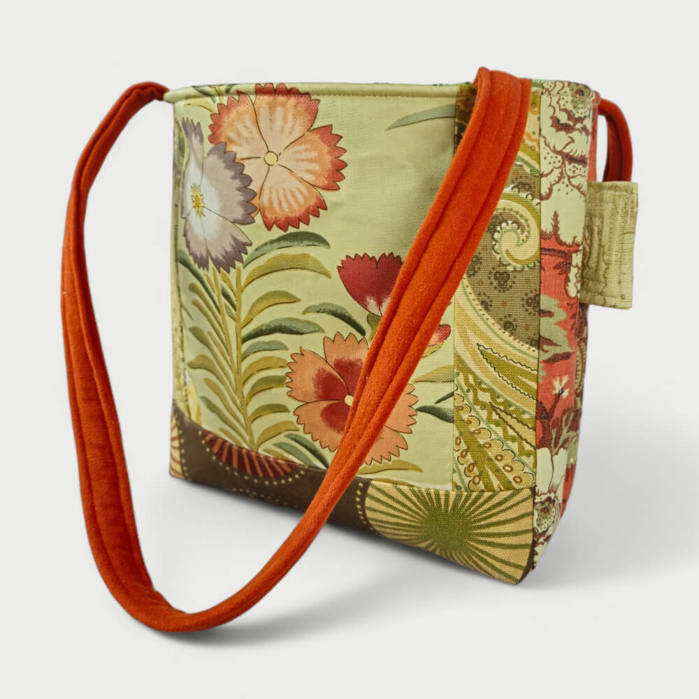 Green & Brown Tote Bag - Julie Ann Collections