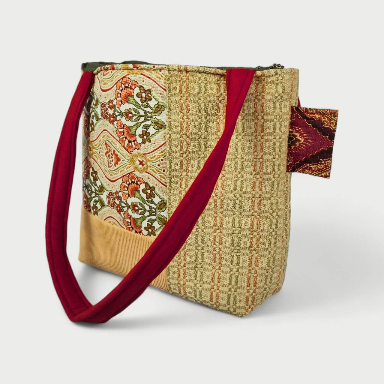Peach & Green Tote Bag - Julie Ann Collections