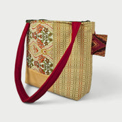 Peach & Green Tote Bag - Julie Ann Collections