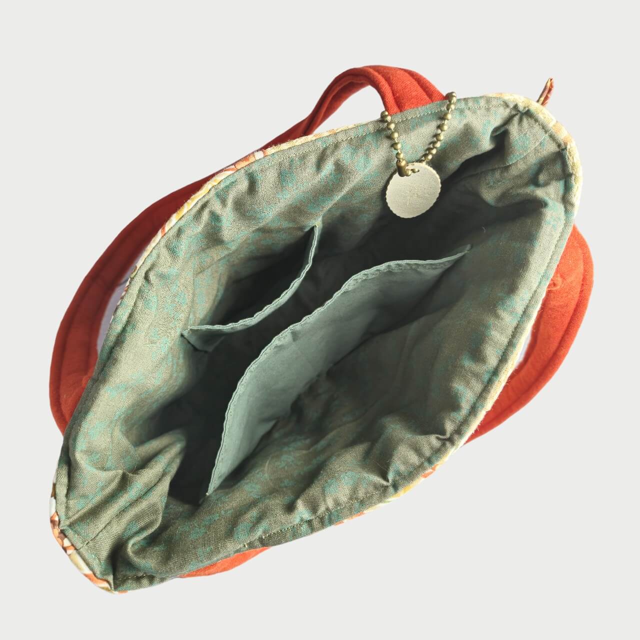 Peach & Green Tote Bag - Julie Ann Collections