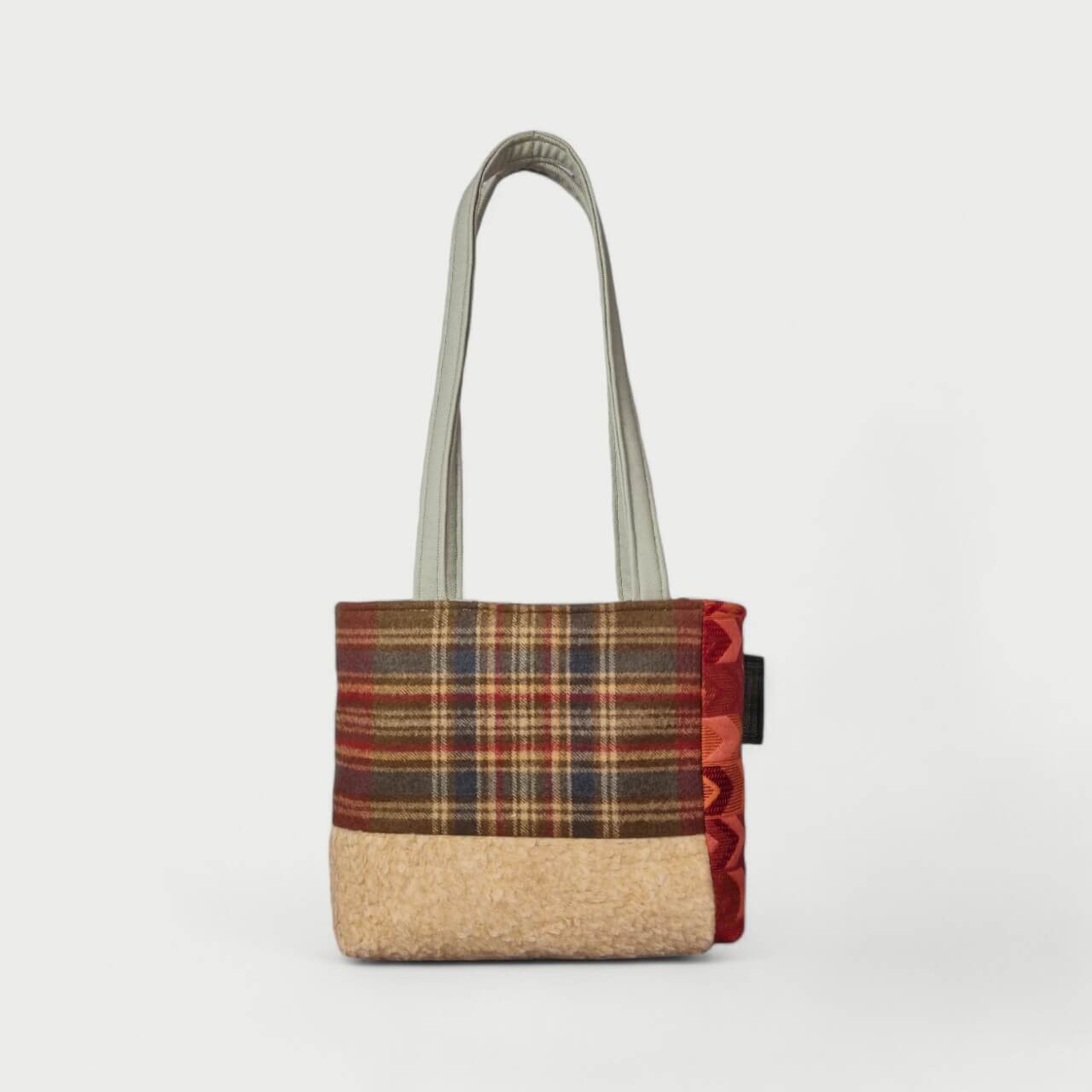 Beige & Red Tote Bag - Julie Ann Collections