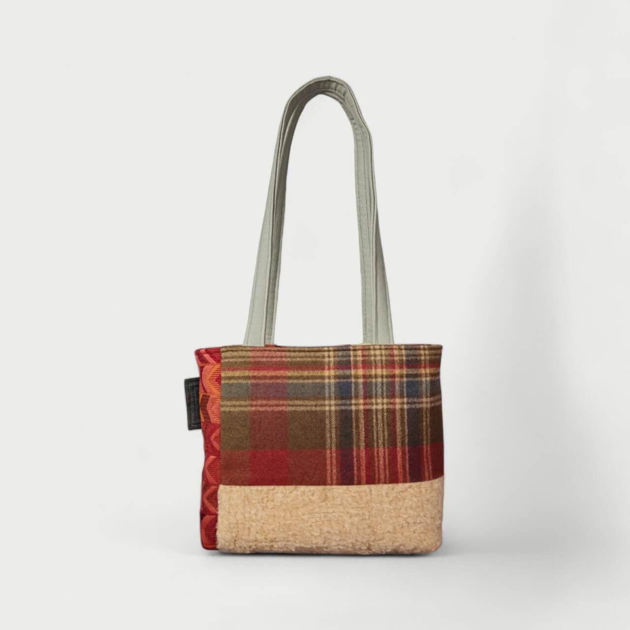 Beige & Red Tote Bag - Julie Ann Collections