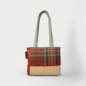 Beige & Red Tote Bag - Julie Ann Collections