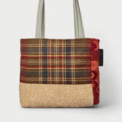 Beige & Red Tote Bag - Julie Ann Collections