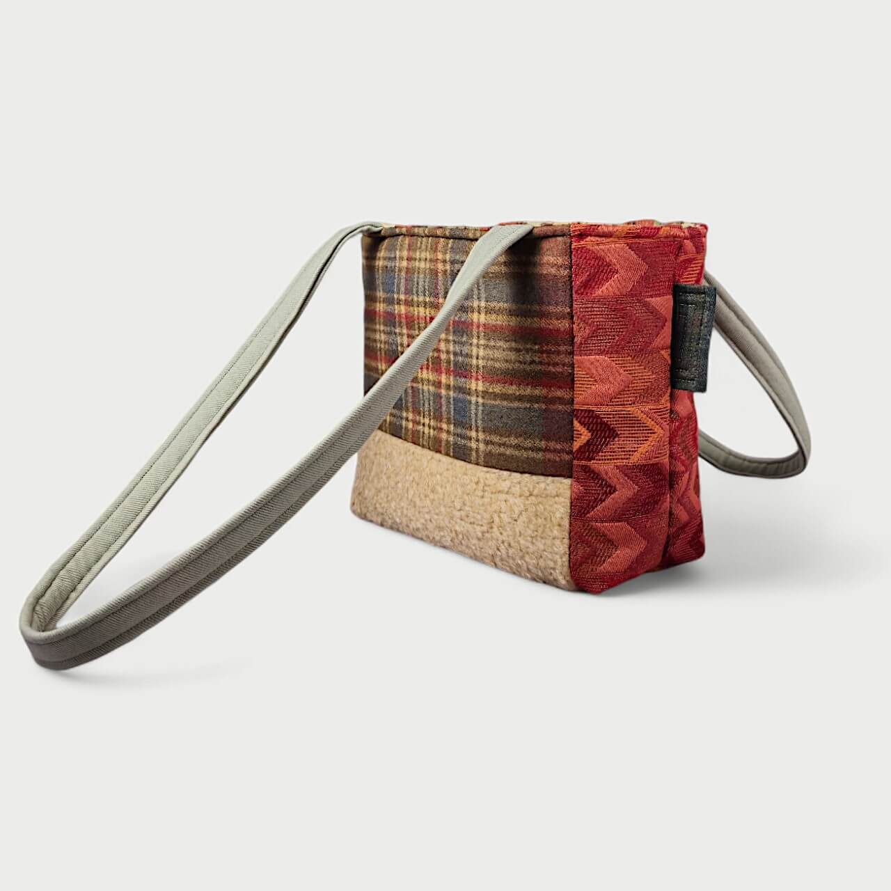 Beige & Red Tote Bag - Julie Ann Collections