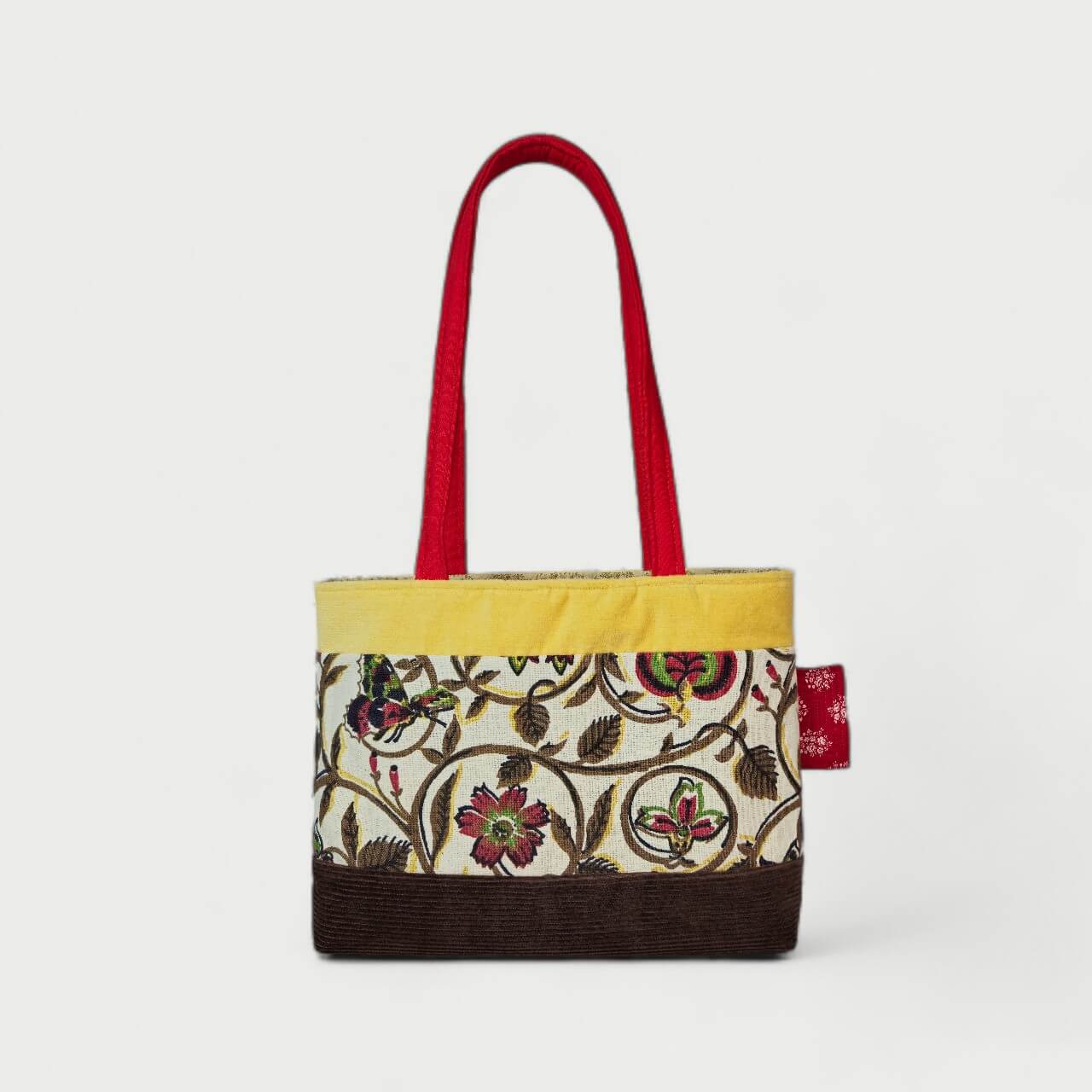 Brown & Yellow Tote Bag - Julie Ann Collections
