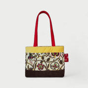 Brown & Yellow Tote Bag - Julie Ann Collections