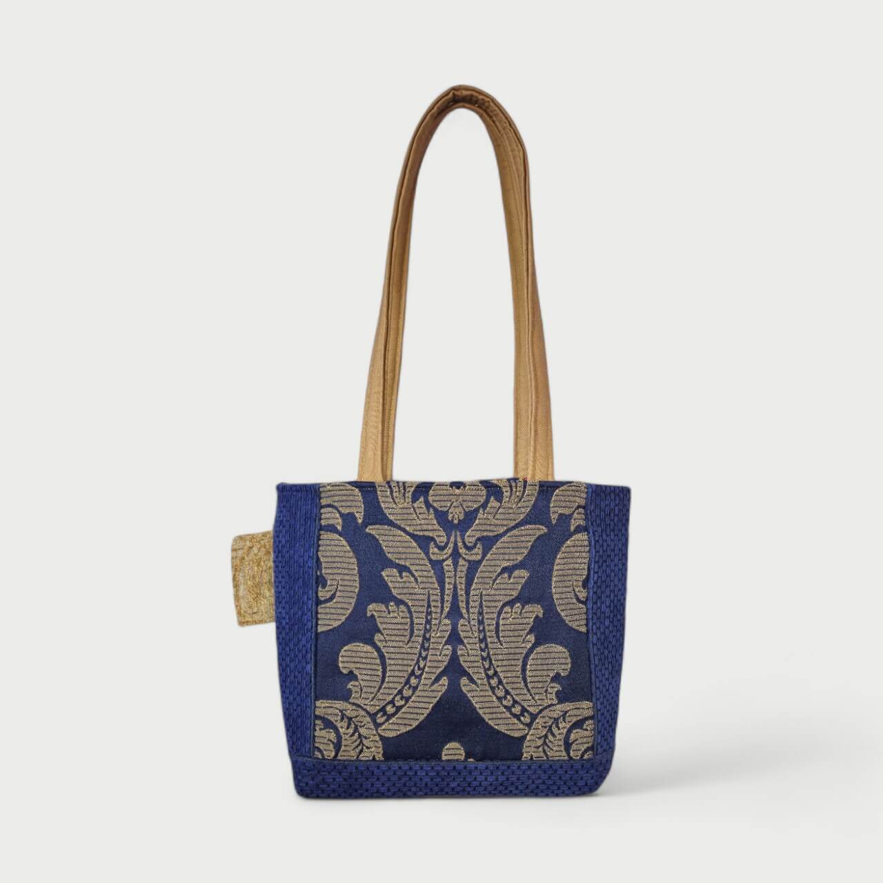 Blue & Gold Tote Bag - Julie Ann Collections