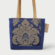 Blue & Gold Tote Bag - Julie Ann Collections
