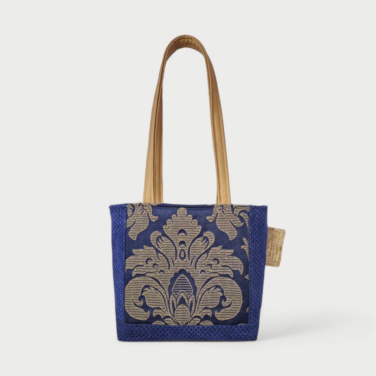Blue & Gold Tote Bag - Julie Ann Collections