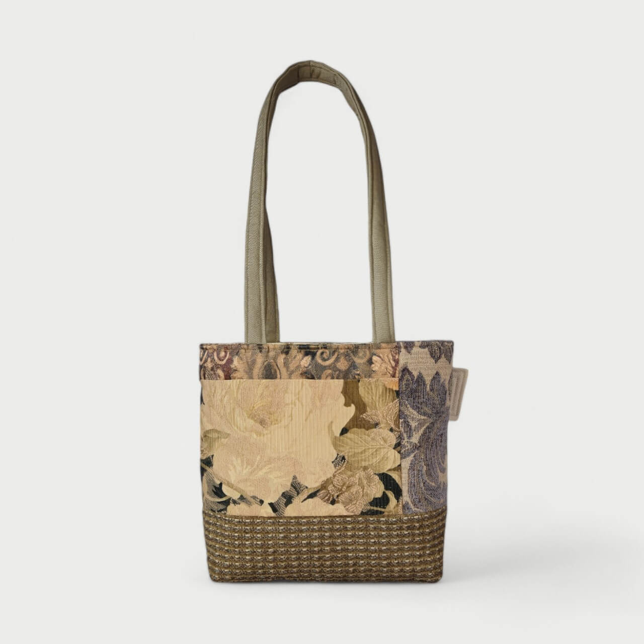 Beige & Green Tote Bag - Julie Ann Collections