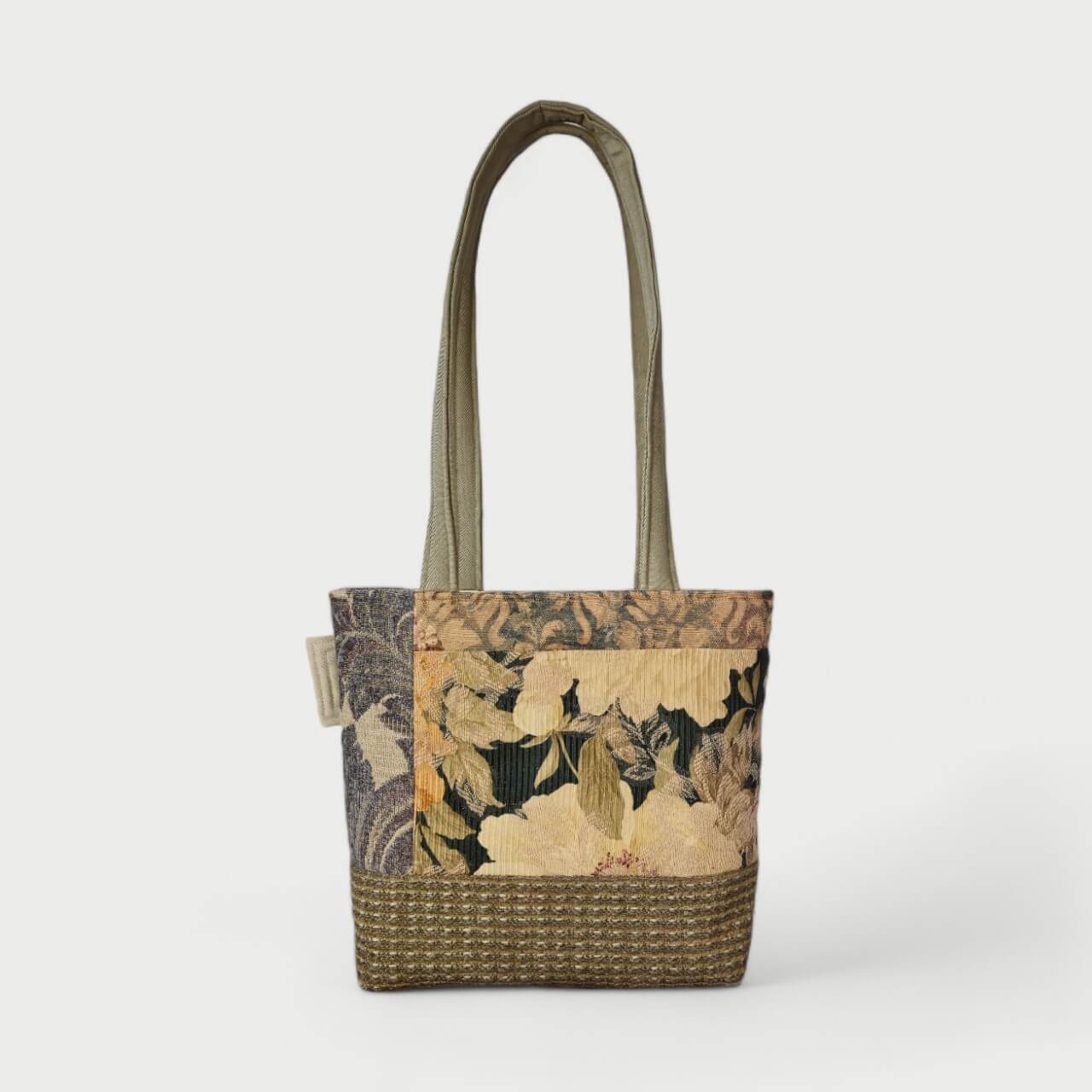 Beige & Green Tote Bag - Julie Ann Collections