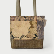 Beige & Green Tote Bag - Julie Ann Collections