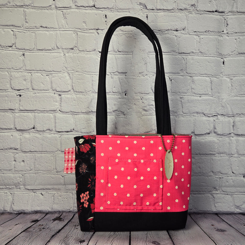 Pink & Black Tote Bag - Julie Ann Collections