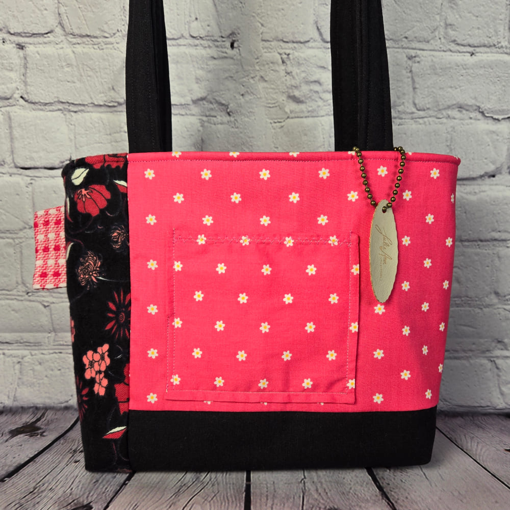 Pink & Black Tote Bag - Julie Ann Collections