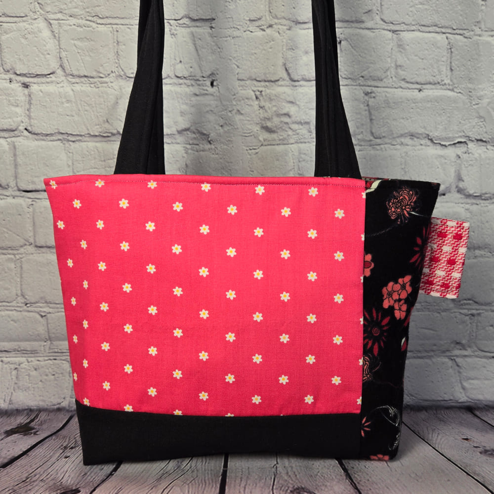 Pink & Black Tote Bag - Julie Ann Collections