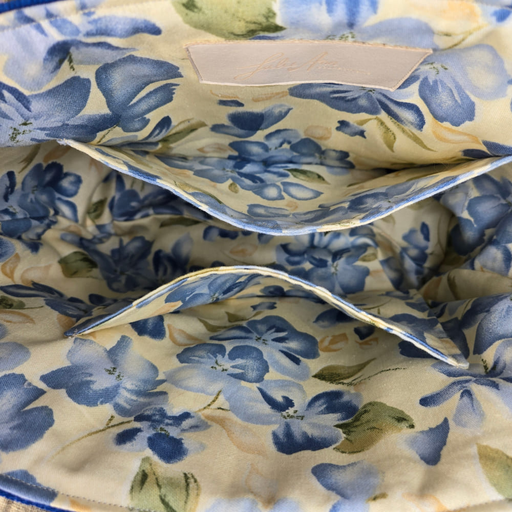 Medium Handsewn Blue Tote Bag - Julie Ann Collections