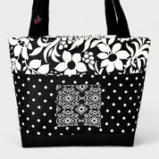 Black & White Tote Bag - Julie Ann Collections