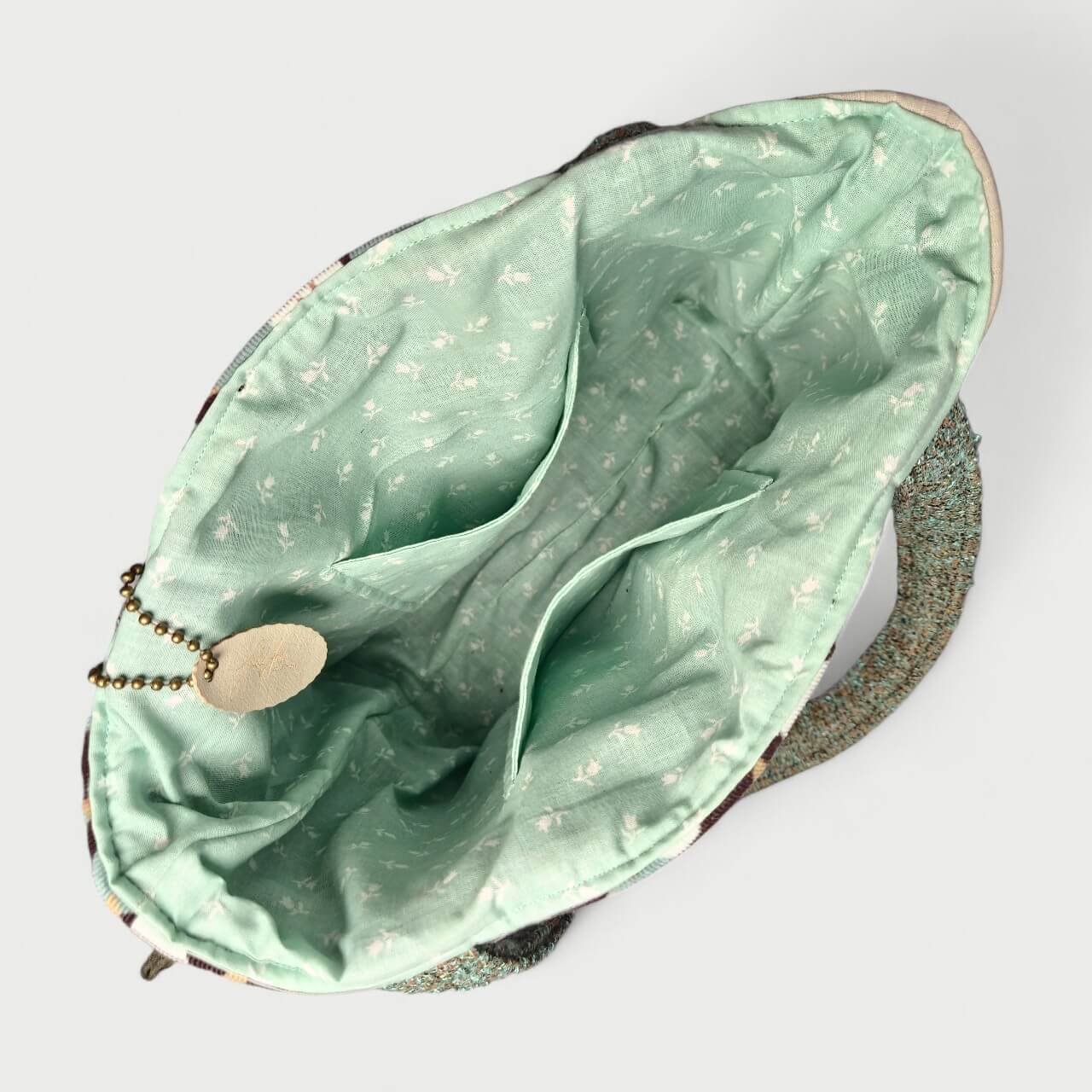 Teal & Gray Tote Bag - Julie Ann Collections