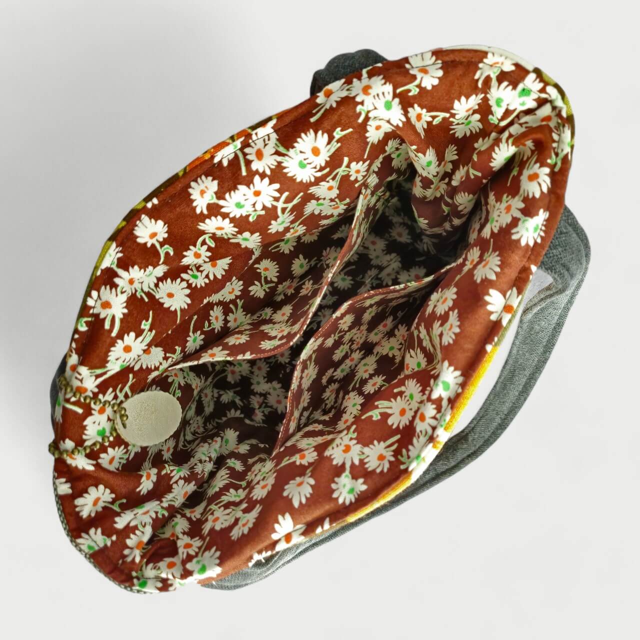 Green & Orange Tote Bag - Julie Ann Collections